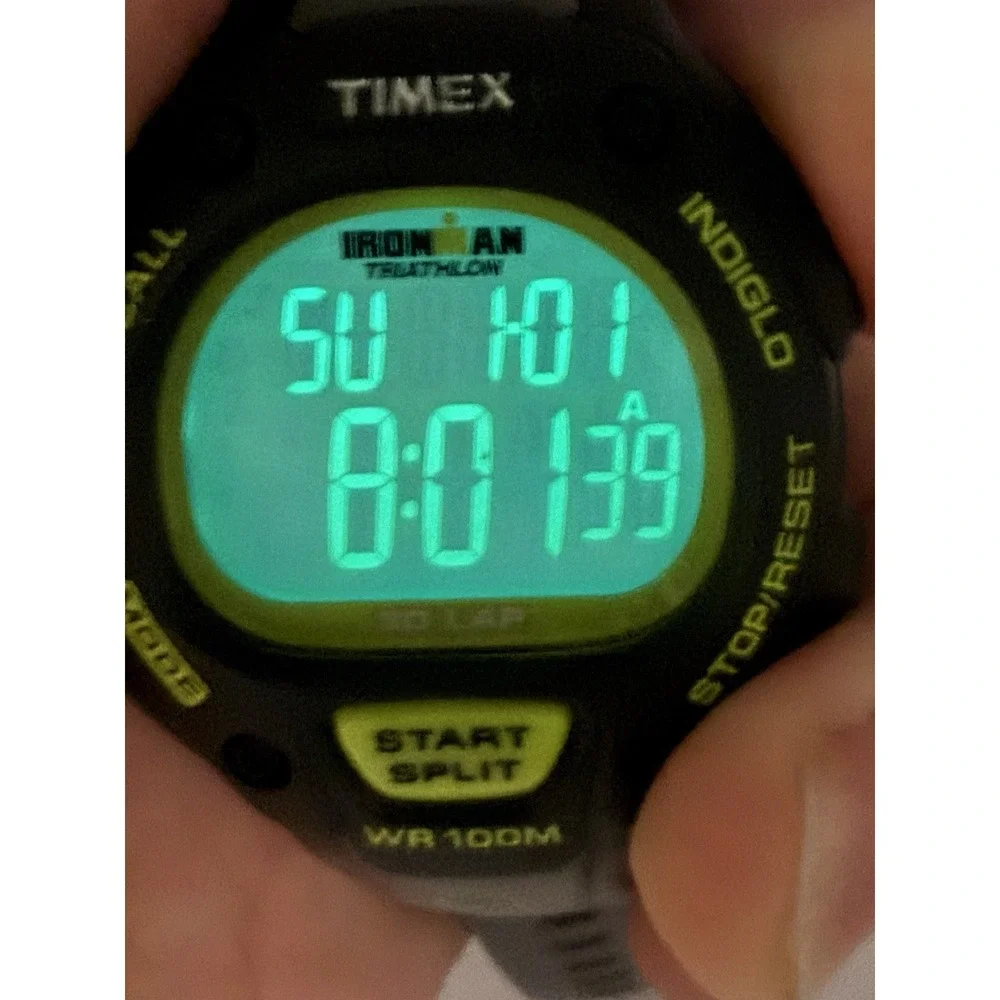 Timex 170 Mens Watch New Battery Black 2013 38MM 8.5